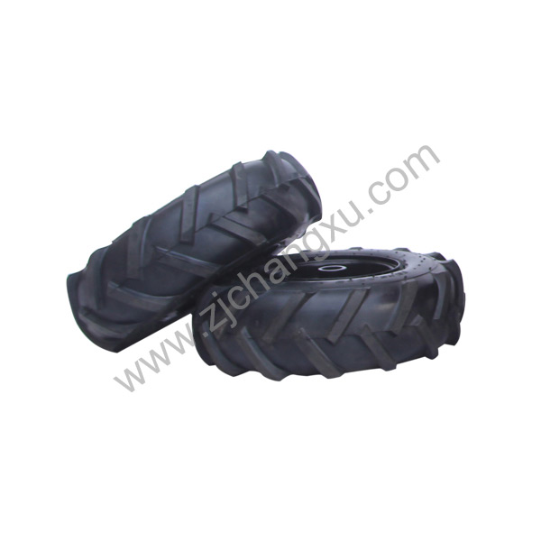 Inflatable rubber tire